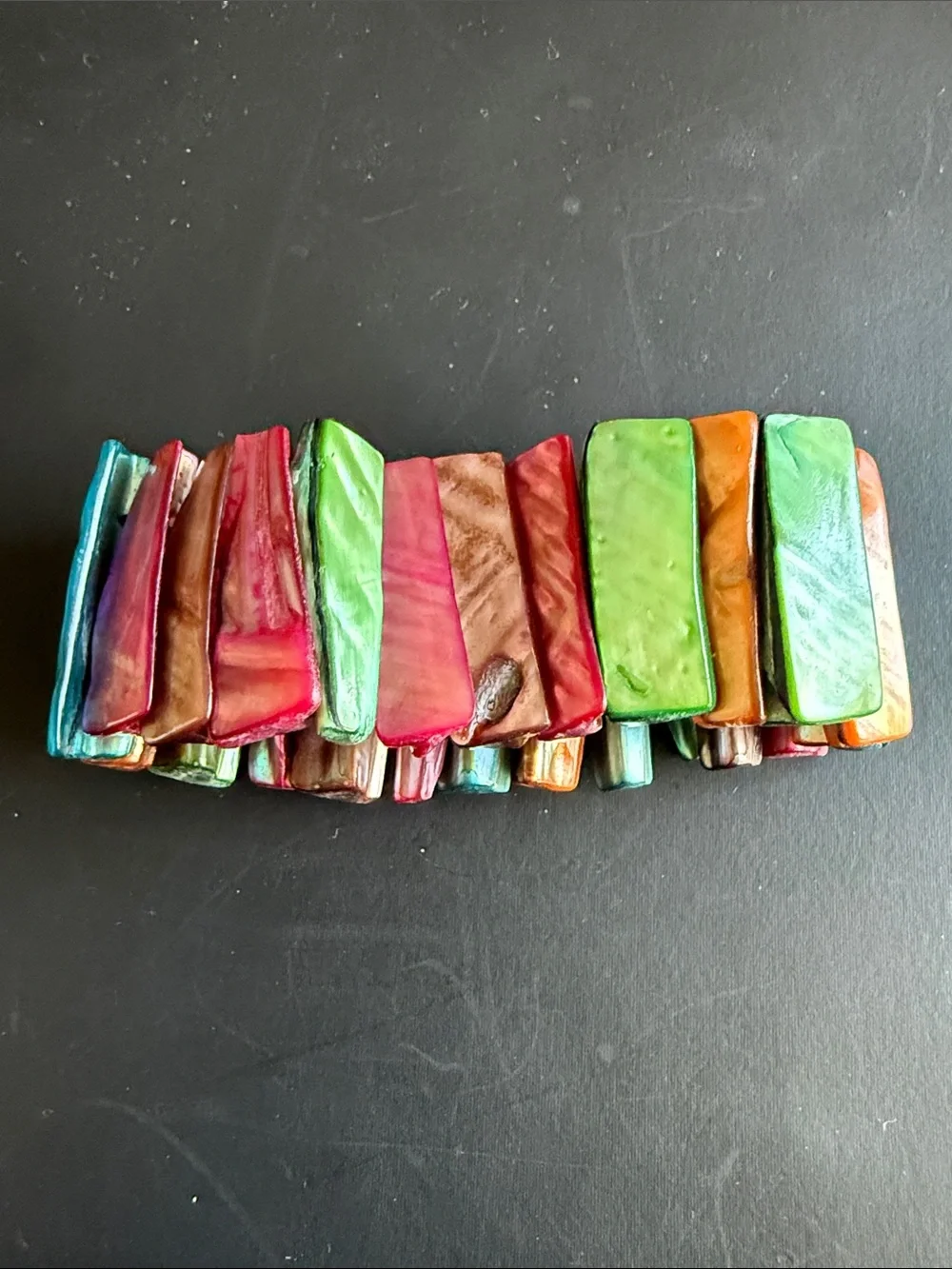 Colorblock Multicolor Stretch Bracelet - Women Accessories